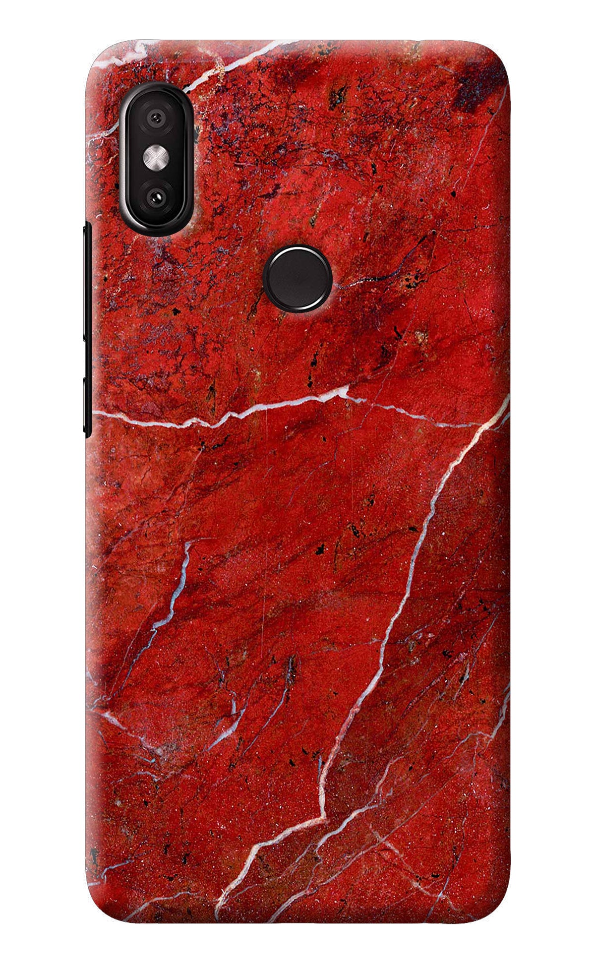 Red Marble Design Redmi Y2 Back Cover