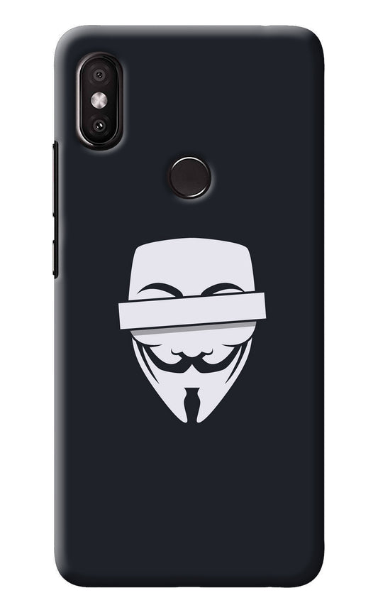 Anonymous Face Redmi Y2 Back Cover