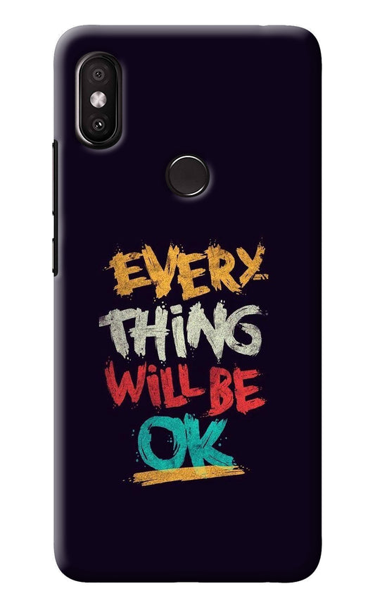 Everything Will Be Ok Redmi Y2 Back Cover