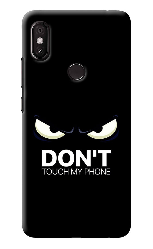 Don'T Touch My Phone Redmi Y2 Back Cover