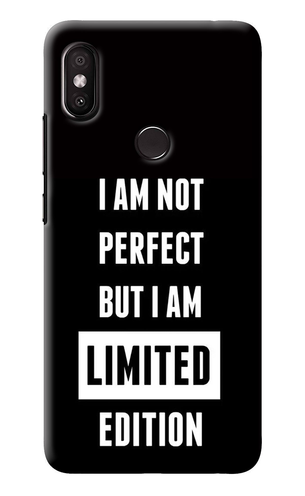 I Am Not Perfect But I Am Limited Edition Redmi Y2 Back Cover