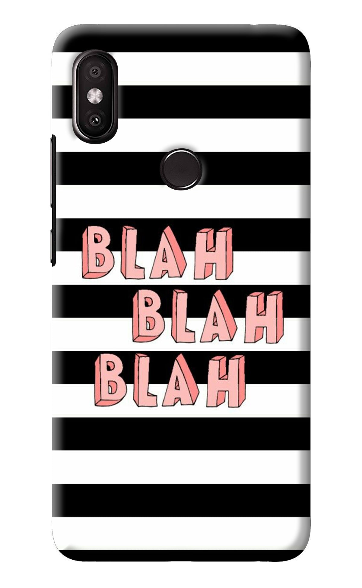 Blah Blah Blah Redmi Y2 Back Cover