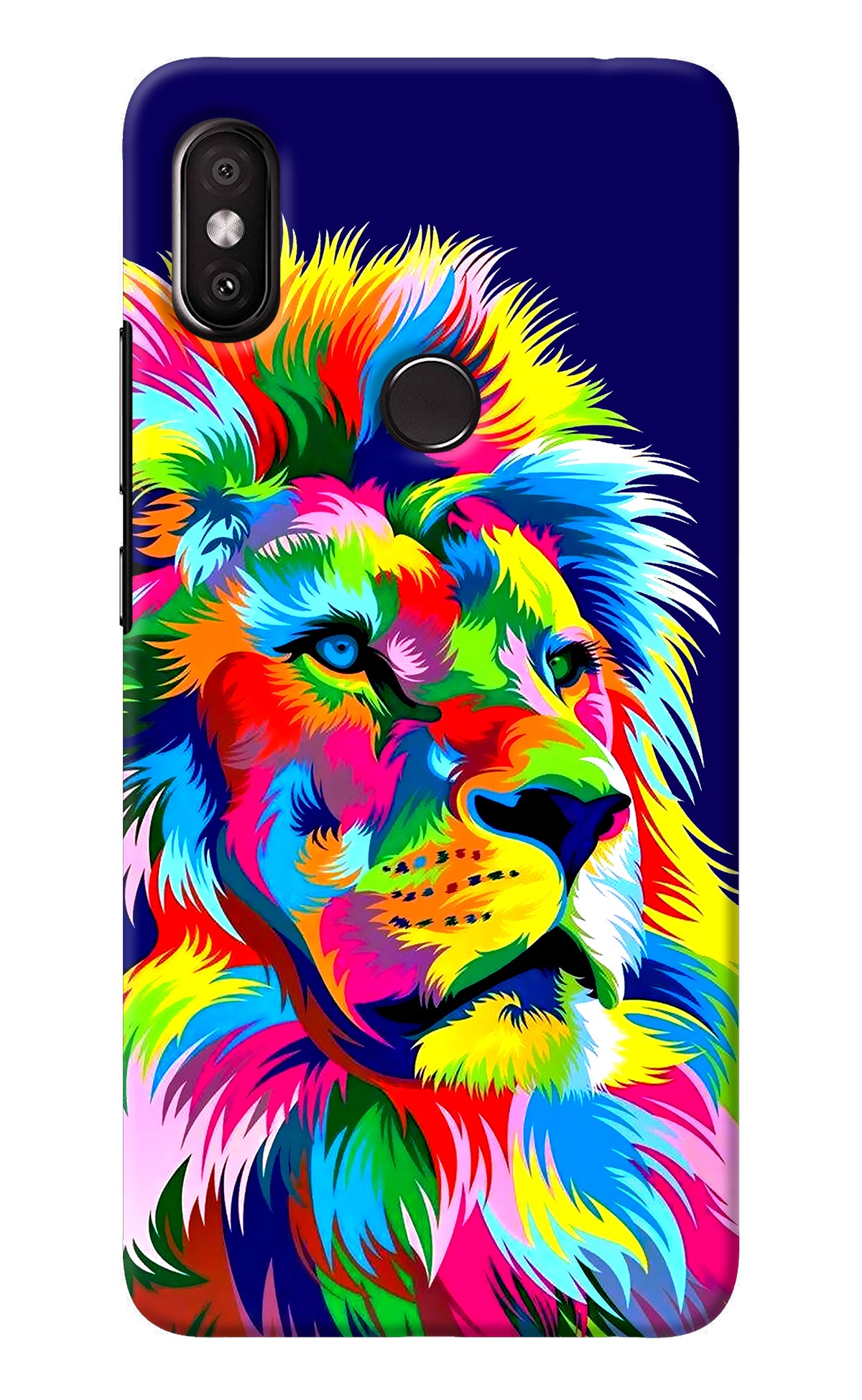 Vector Art Lion Redmi Y2 Back Cover