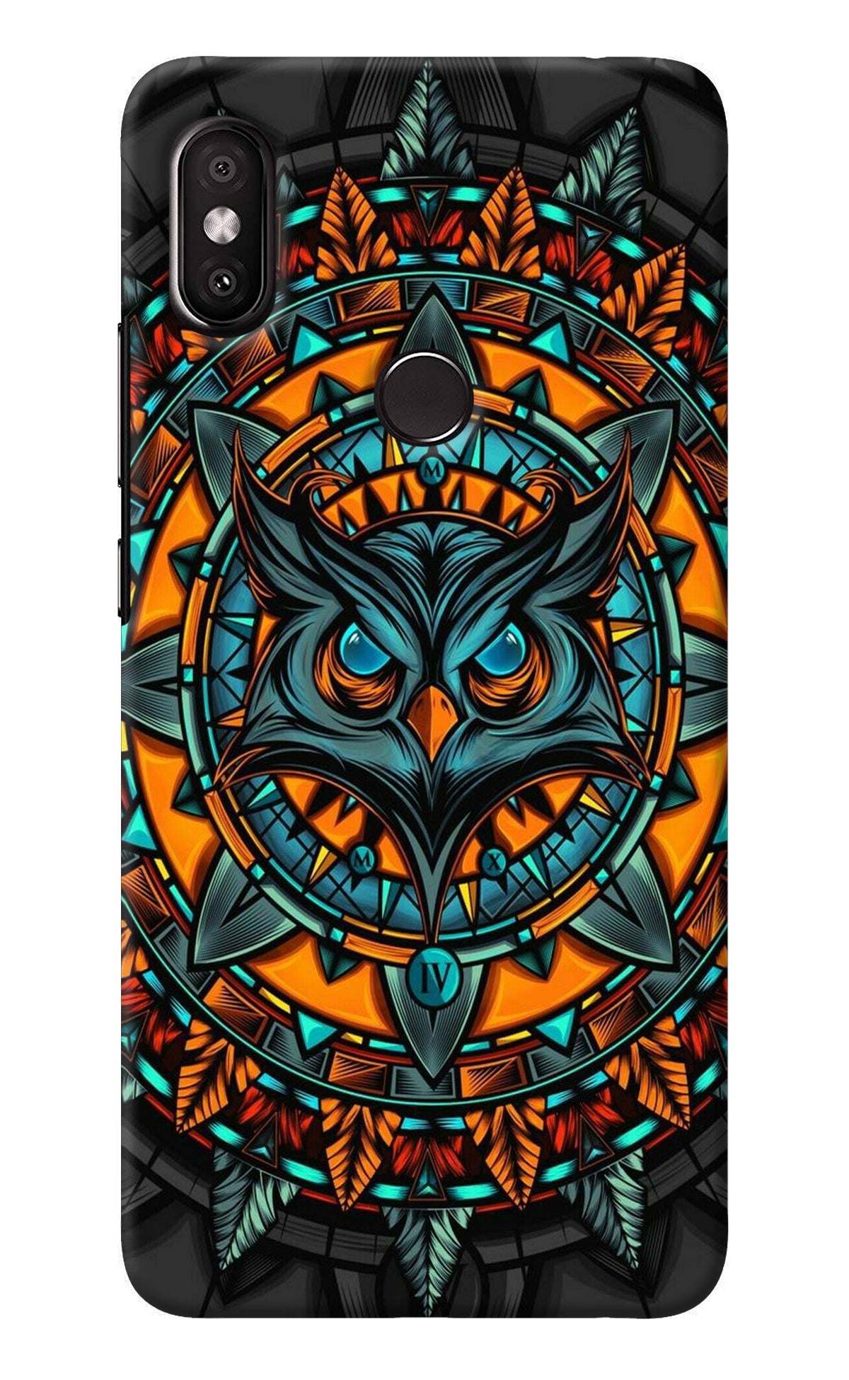 Angry Owl Art Redmi Y2 Back Cover