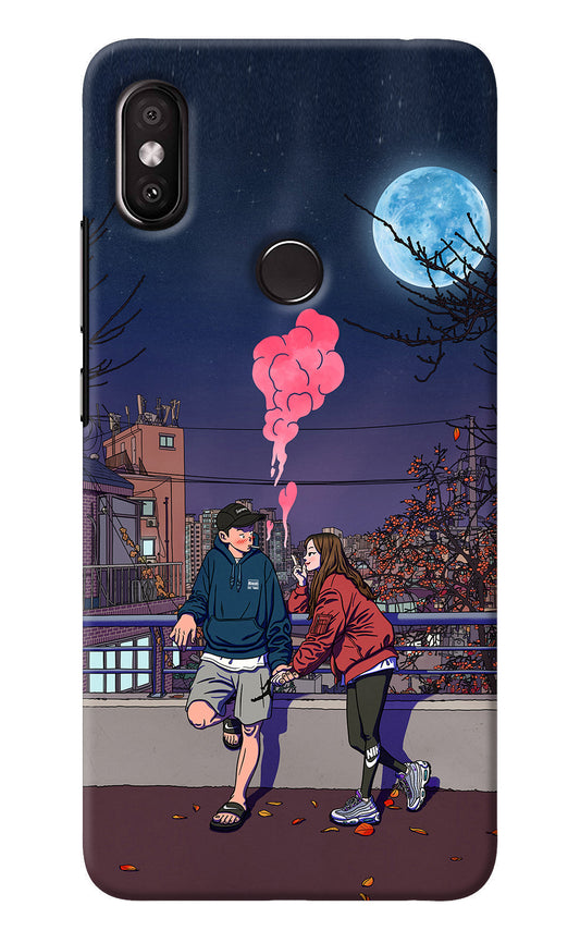 Chilling Couple Redmi Y2 Back Cover