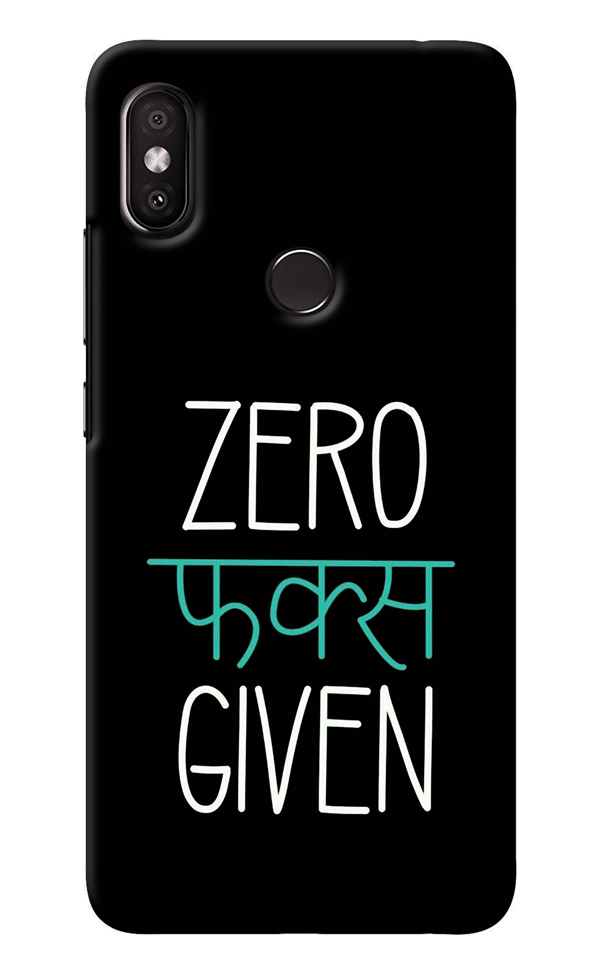 Zero Fucks Given Redmi Y2 Back Cover