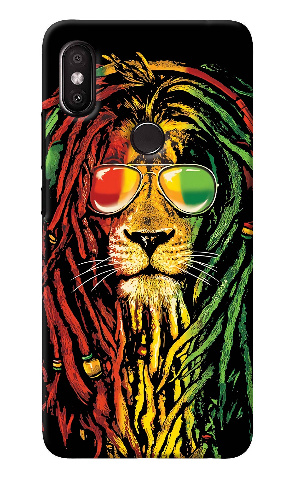 Rasta Lion Redmi Y2 Back Cover