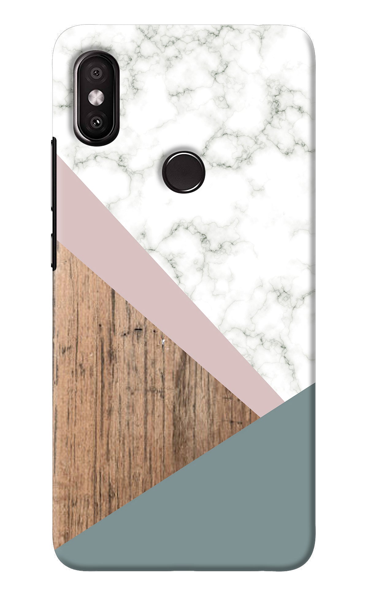 Marble wood Abstract Redmi Y2 Back Cover