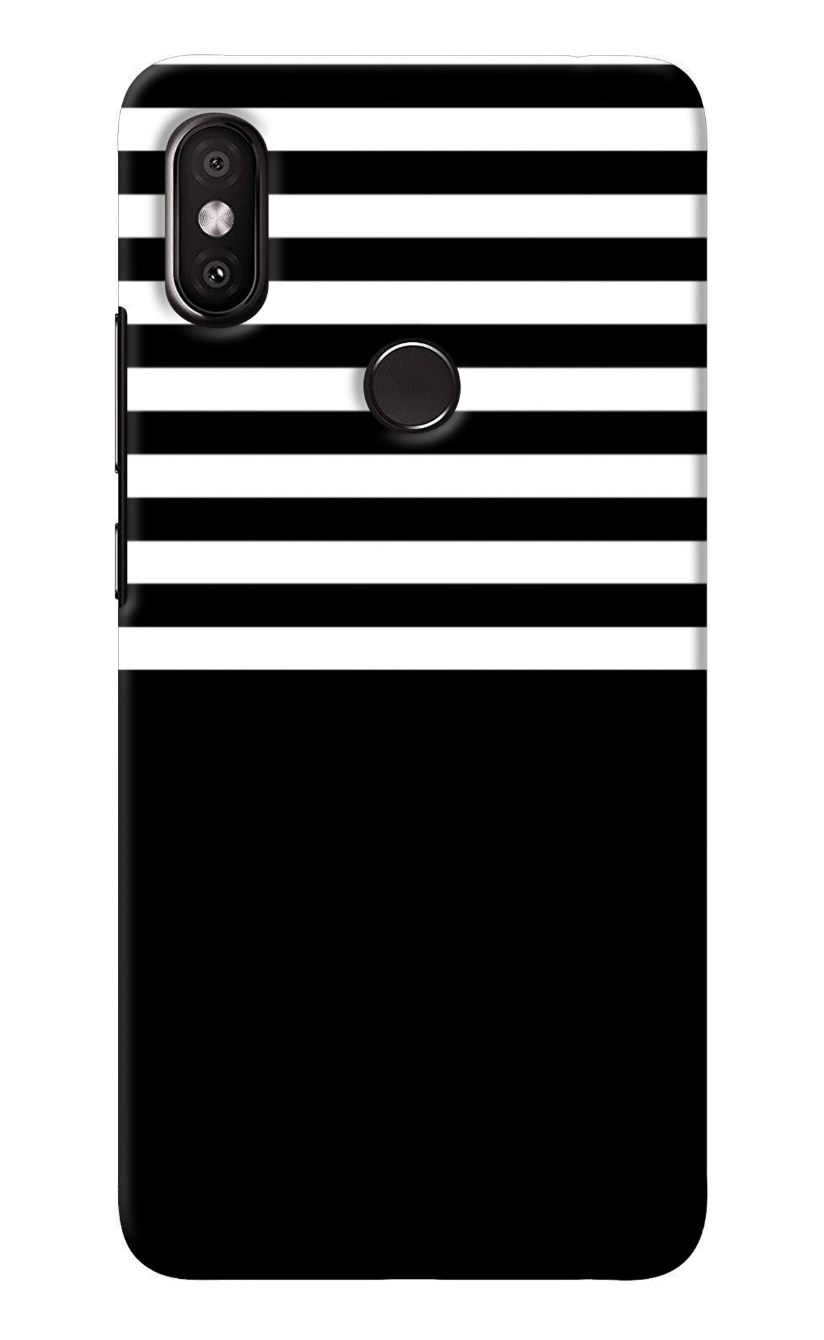 Black and White Print Redmi Y2 Back Cover