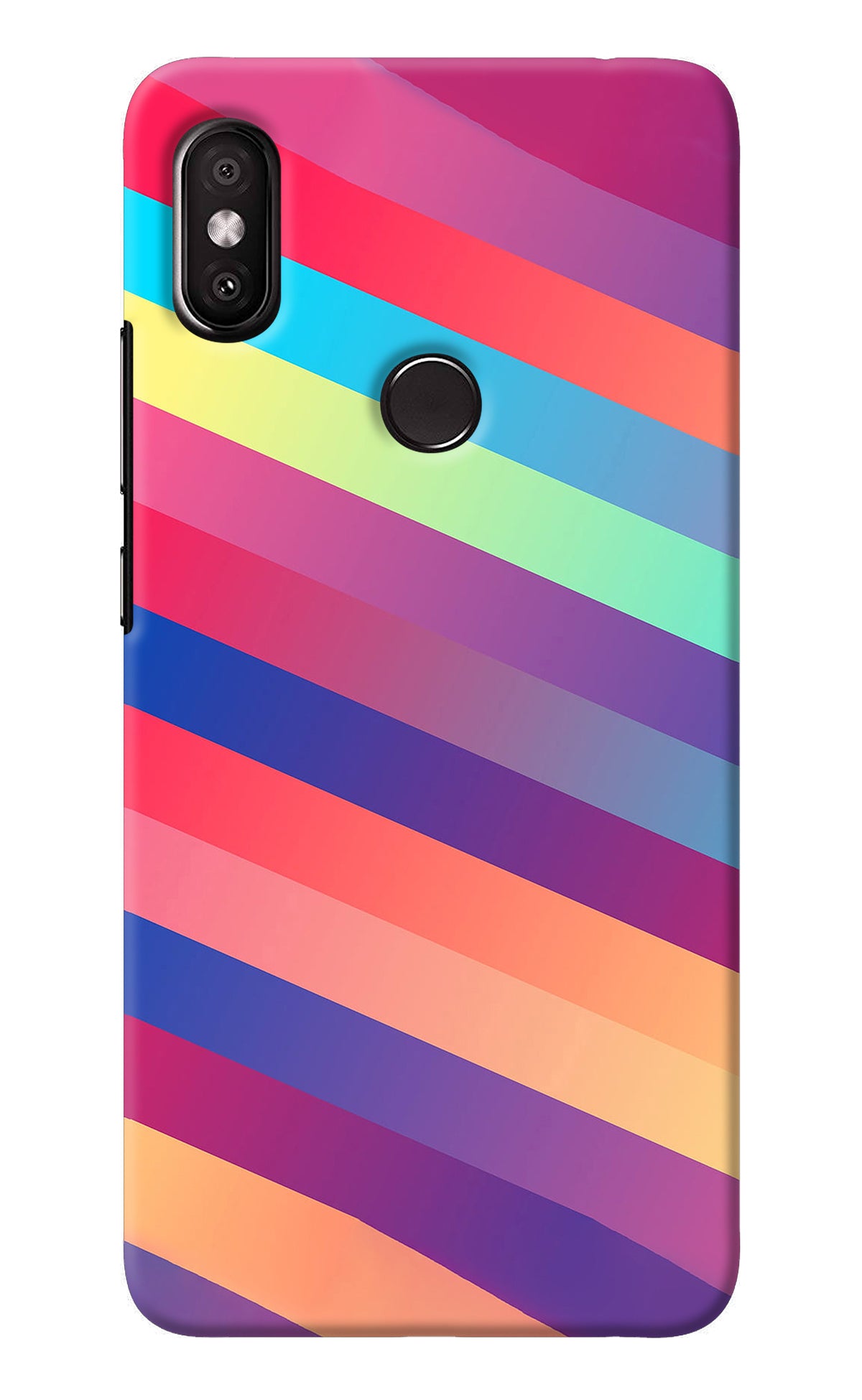 Stripes color Redmi Y2 Back Cover