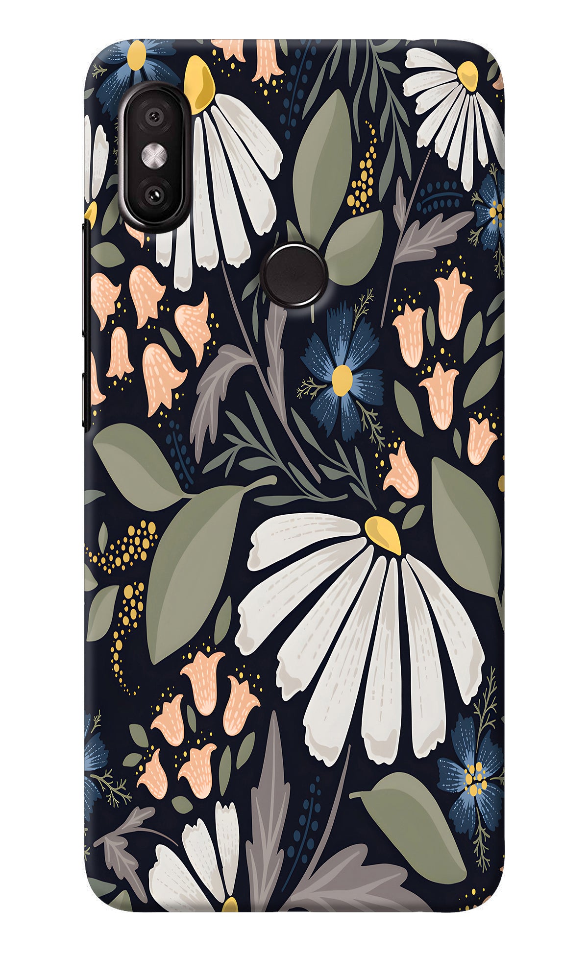 Flowers Art Redmi Y2 Back Cover