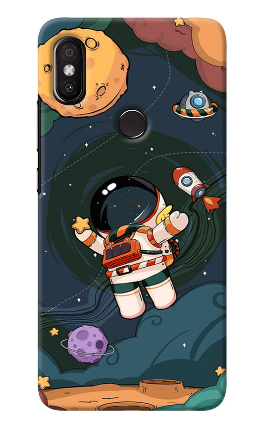 Cartoon Astronaut Redmi Y2 Back Cover