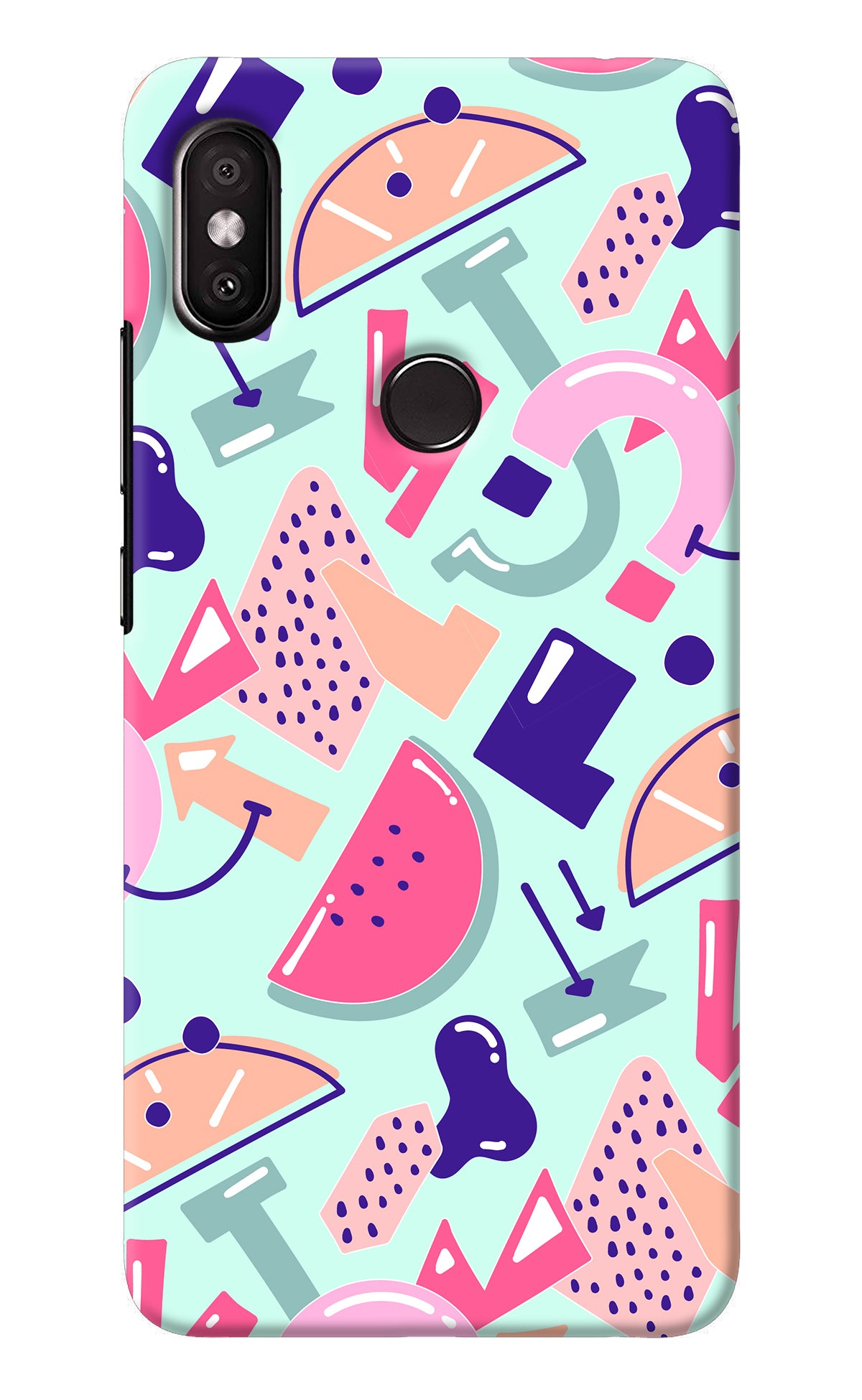 Doodle Pattern Redmi Y2 Back Cover