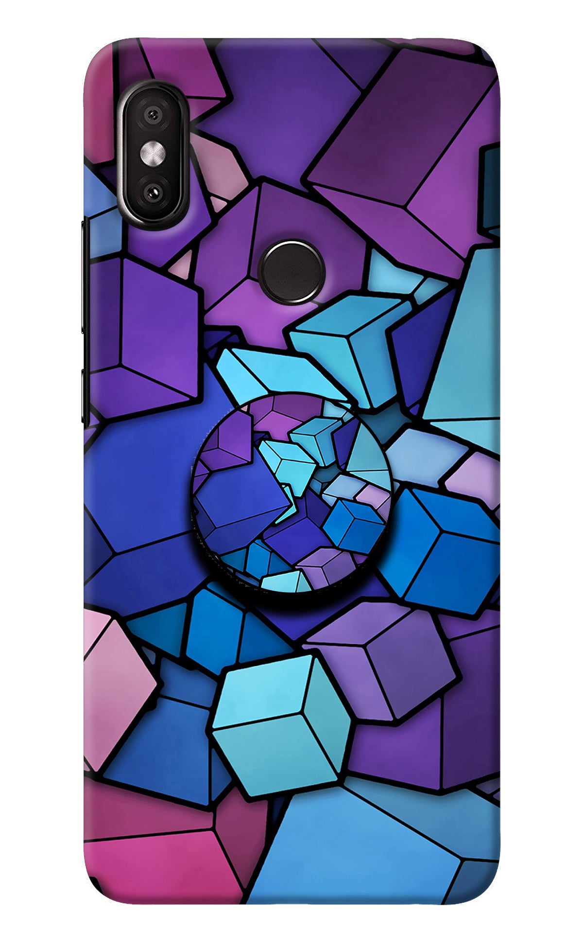 Cubic Abstract Redmi Y2 Pop Case