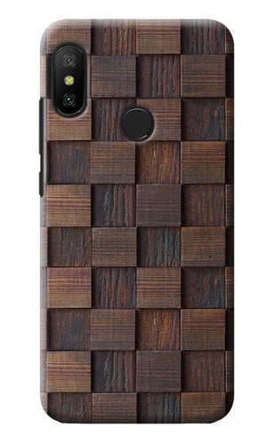 Wooden Cube Design Redmi 6 Pro Back Cover