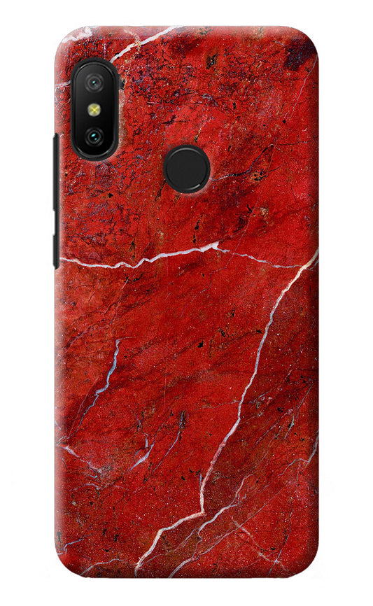 Red Marble Design Redmi 6 Pro Back Cover