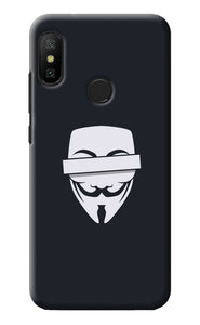 Anonymous Face Redmi 6 Pro Back Cover