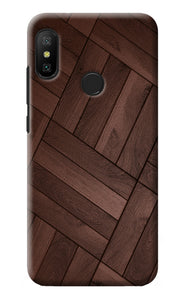 Wooden Texture Design Redmi 6 Pro Back Cover