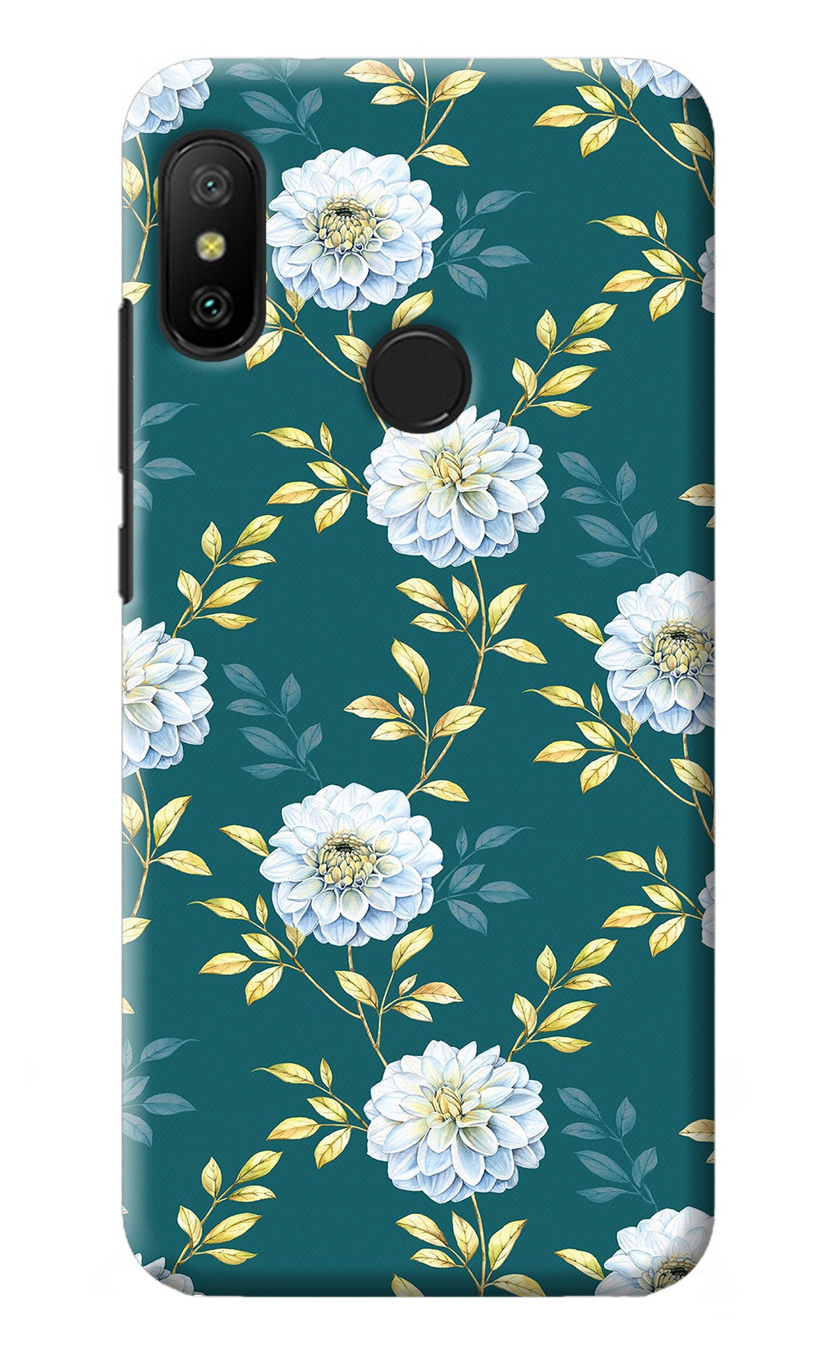 Flowers Redmi 6 Pro Back Cover