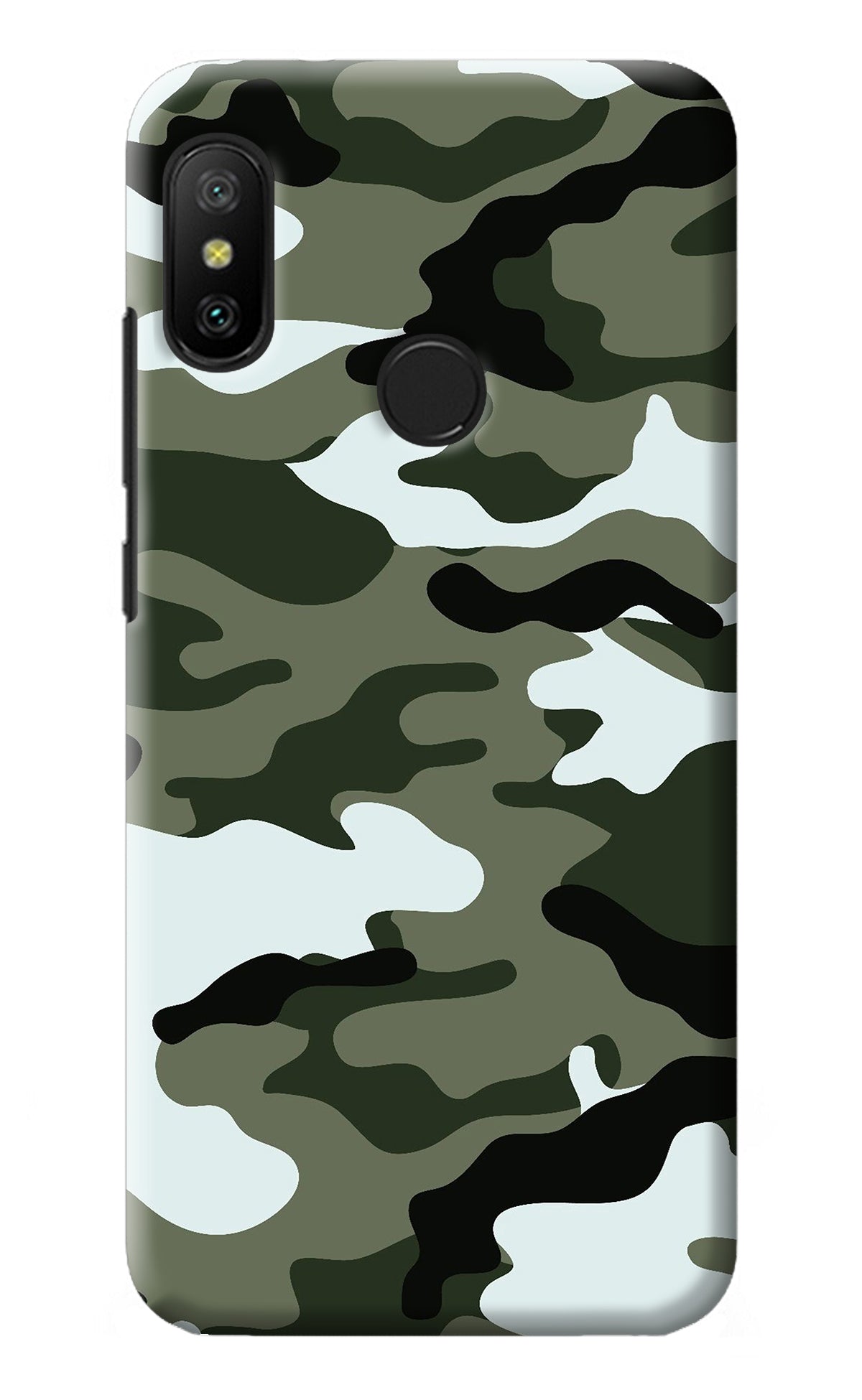 Camouflage Redmi 6 Pro Back Cover