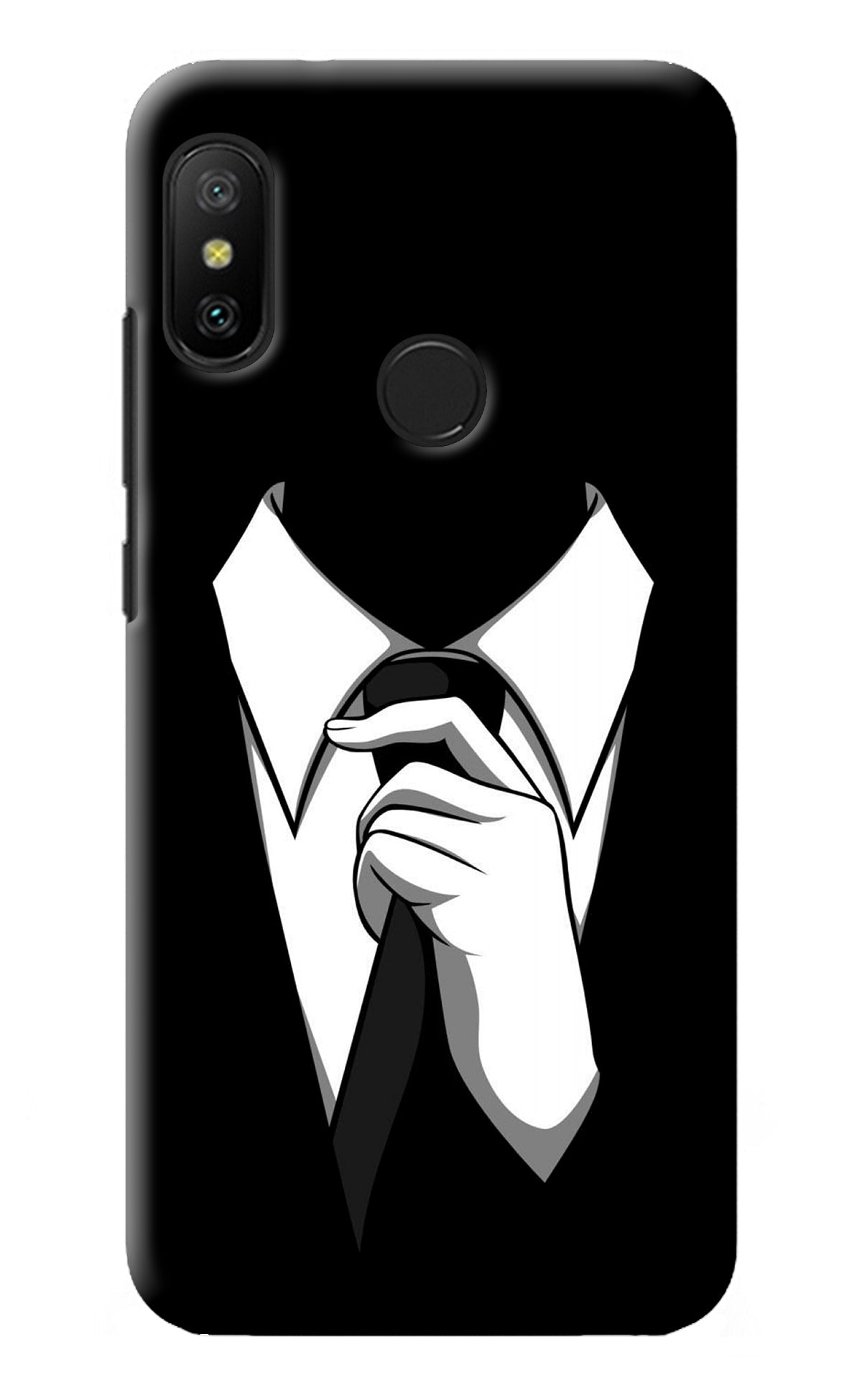 Black Tie Redmi 6 Pro Back Cover