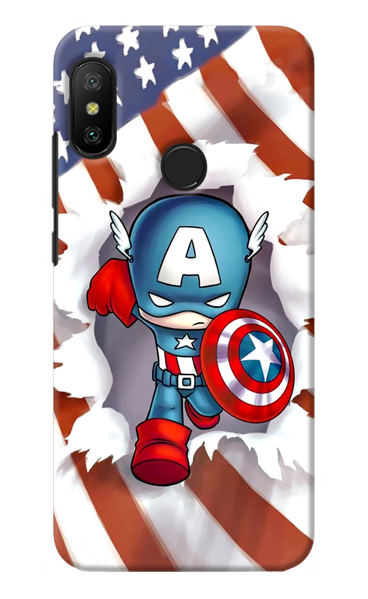 Captain America Redmi 6 Pro Back Cover