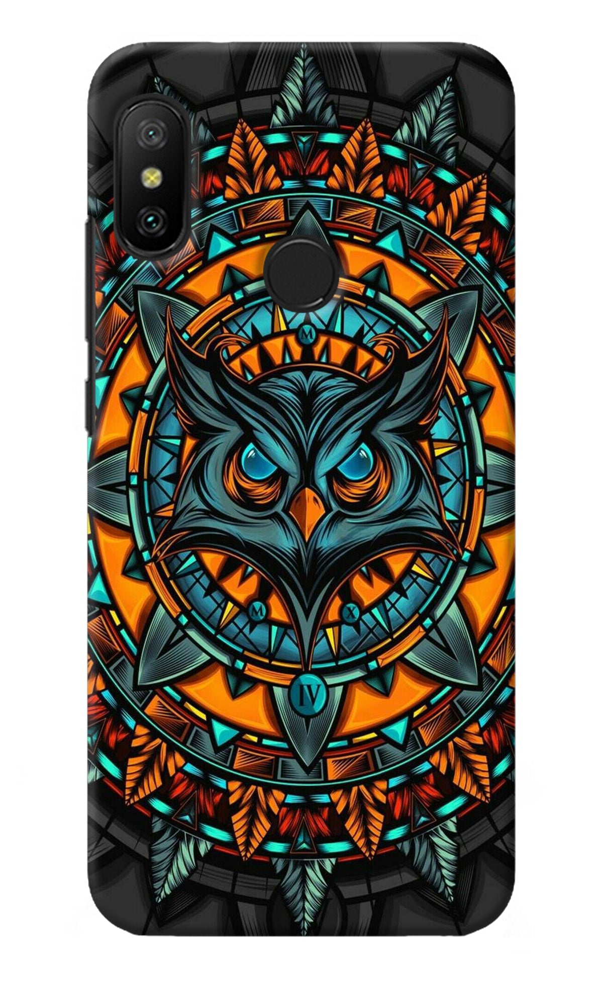 Angry Owl Art Redmi 6 Pro Back Cover
