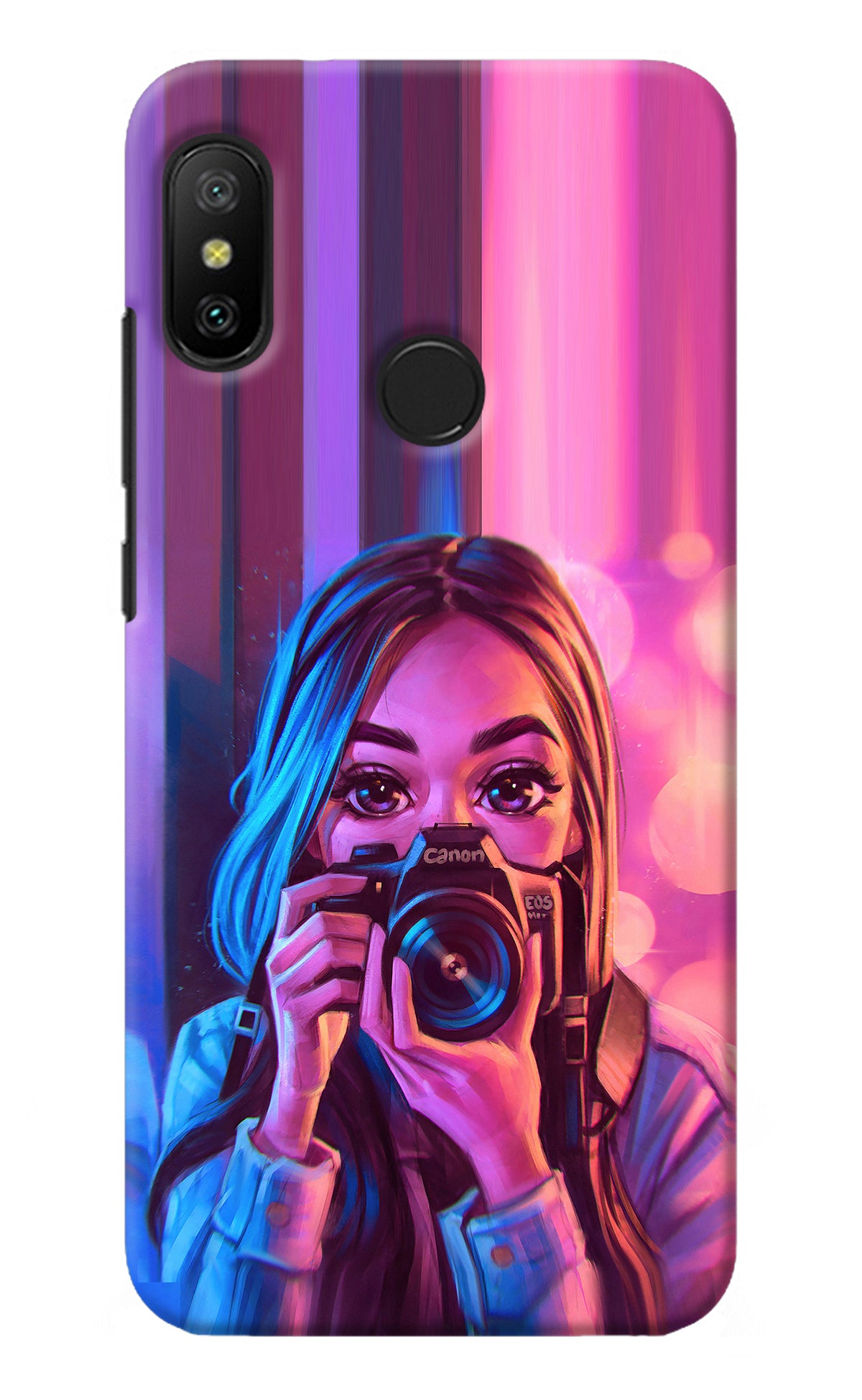 Girl Photographer Redmi 6 Pro Back Cover