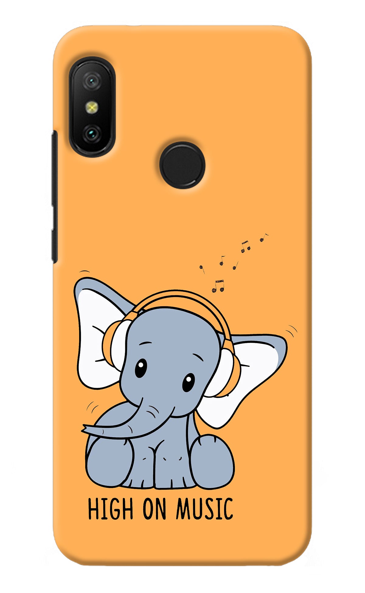 High On Music Redmi 6 Pro Back Cover