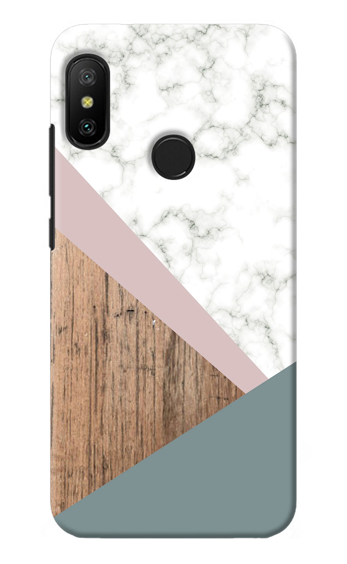 Marble wood Abstract Redmi 6 Pro Back Cover