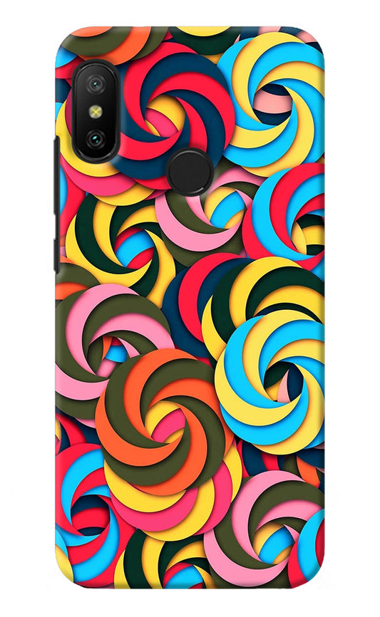 Spiral Pattern Redmi 6 Pro Back Cover