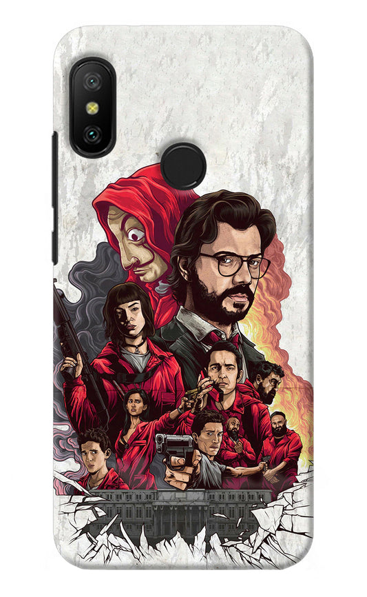 Money Heist Artwork Redmi 6 Pro Back Cover