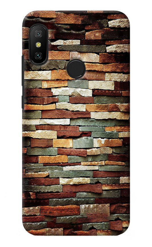 Bricks Pattern Redmi 6 Pro Back Cover