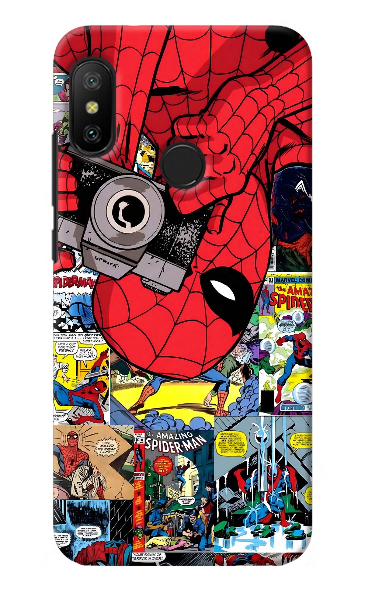 Spider Man Redmi 6 Pro Back Cover