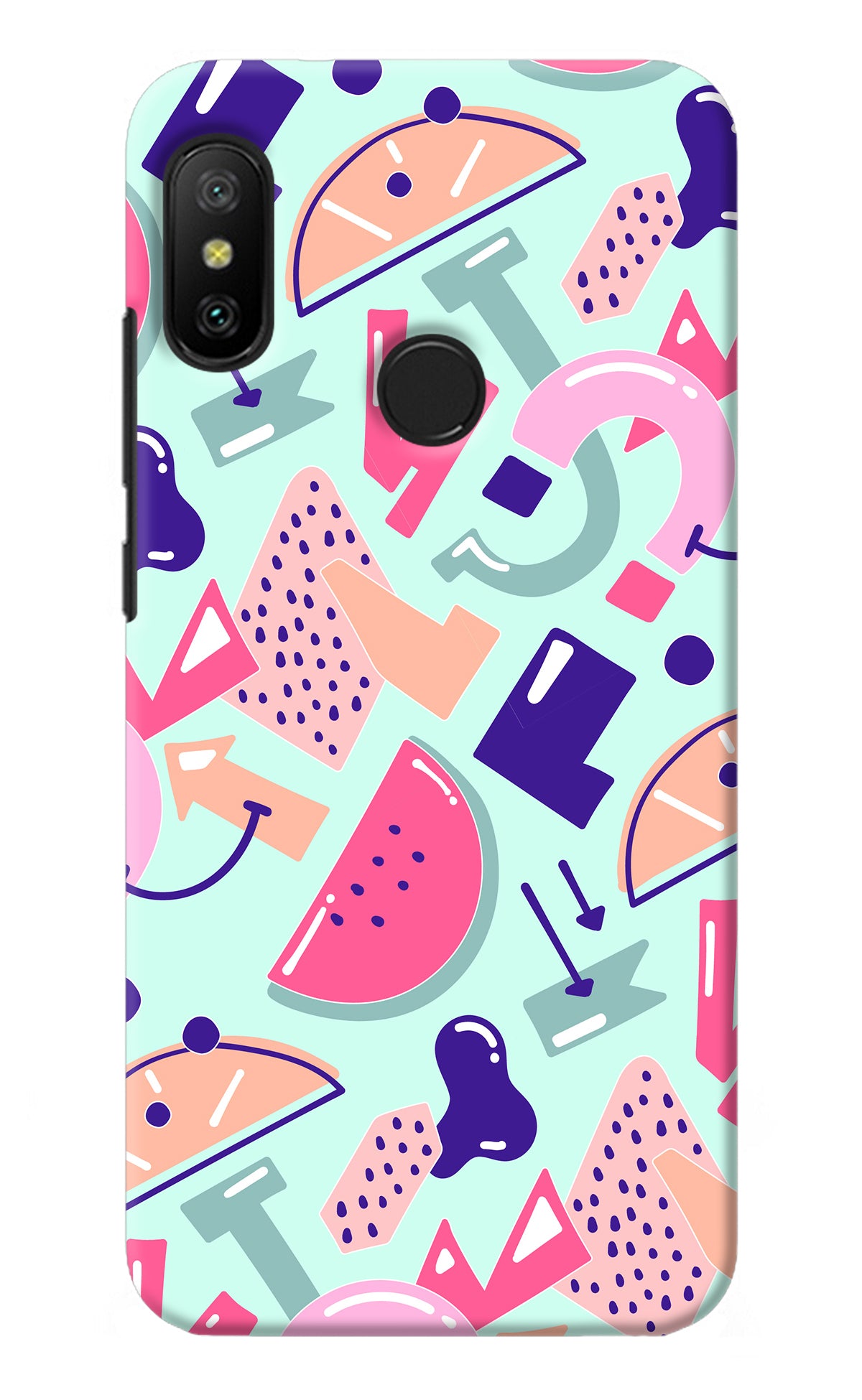 Doodle Pattern Redmi 6 Pro Back Cover