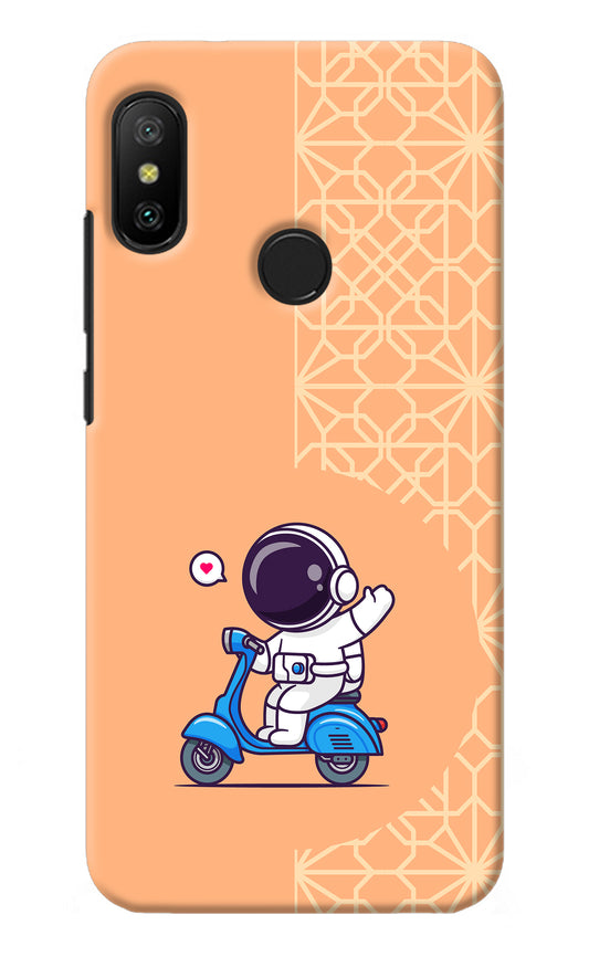 Cute Astronaut Riding Redmi 6 Pro Back Cover