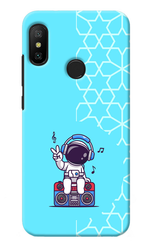 Cute Astronaut Chilling Redmi 6 Pro Back Cover