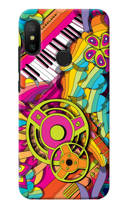 Music Doodle Redmi 6 Pro Back Cover