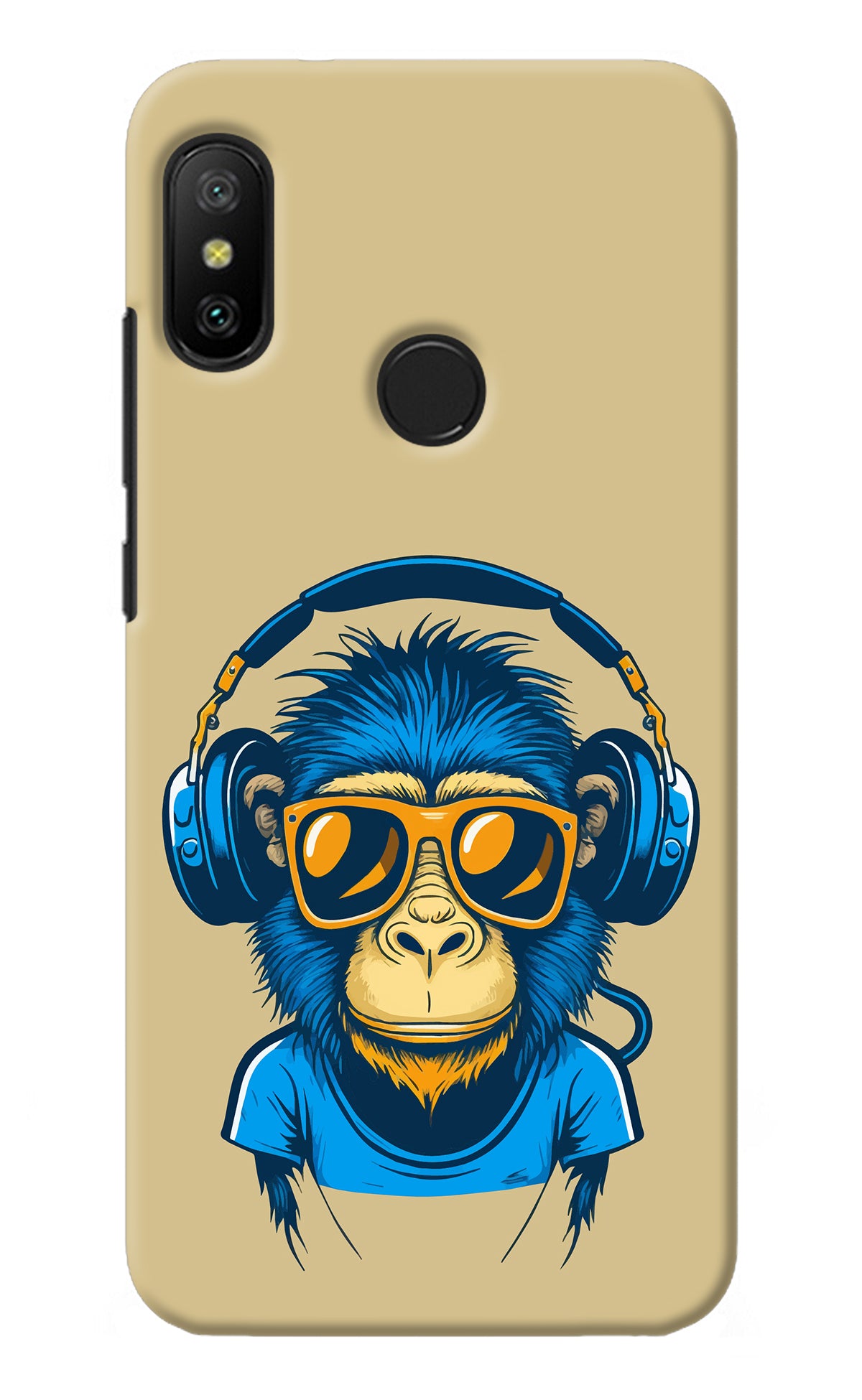 Monkey Headphone Redmi 6 Pro Back Cover