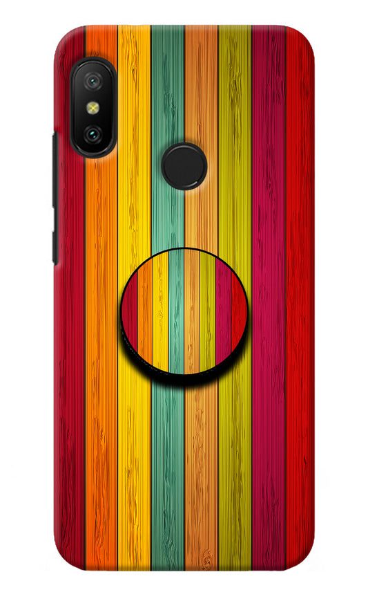 Multicolor Wooden Redmi 6 Pro Pop Case