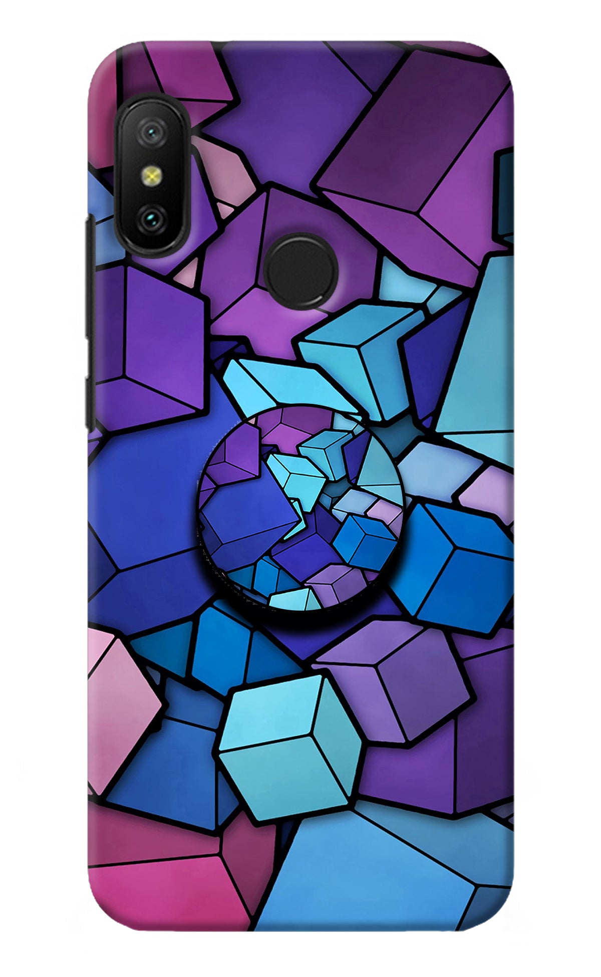 Cubic Abstract Redmi 6 Pro Pop Case