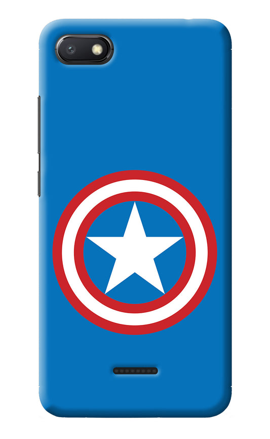 Captain America Logo Redmi 6A Back Cover