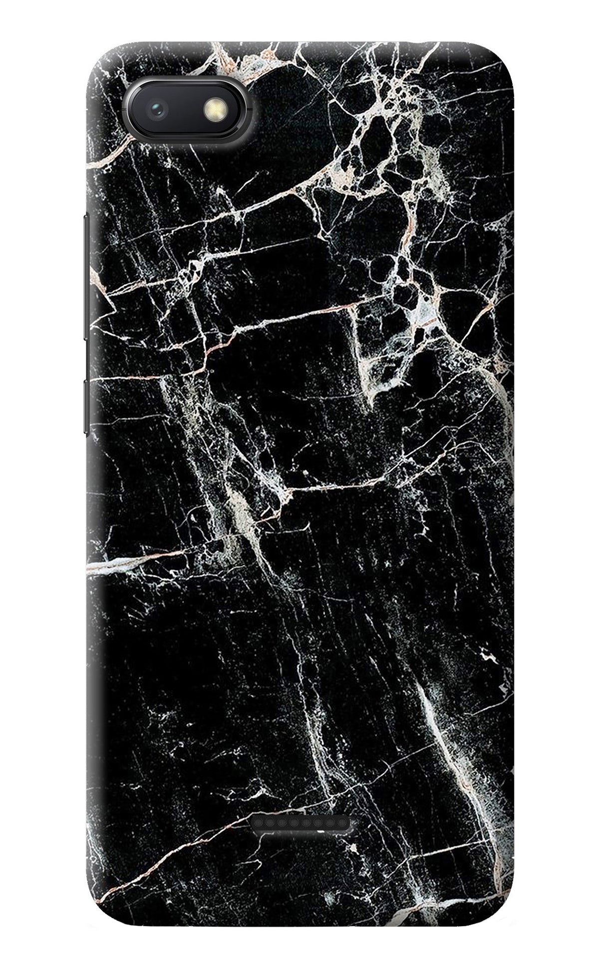 Black Marble Texture Redmi 6A Back Cover
