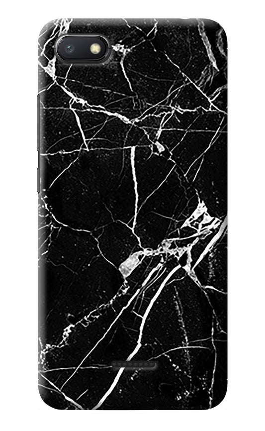 Black Marble Pattern Redmi 6A Back Cover