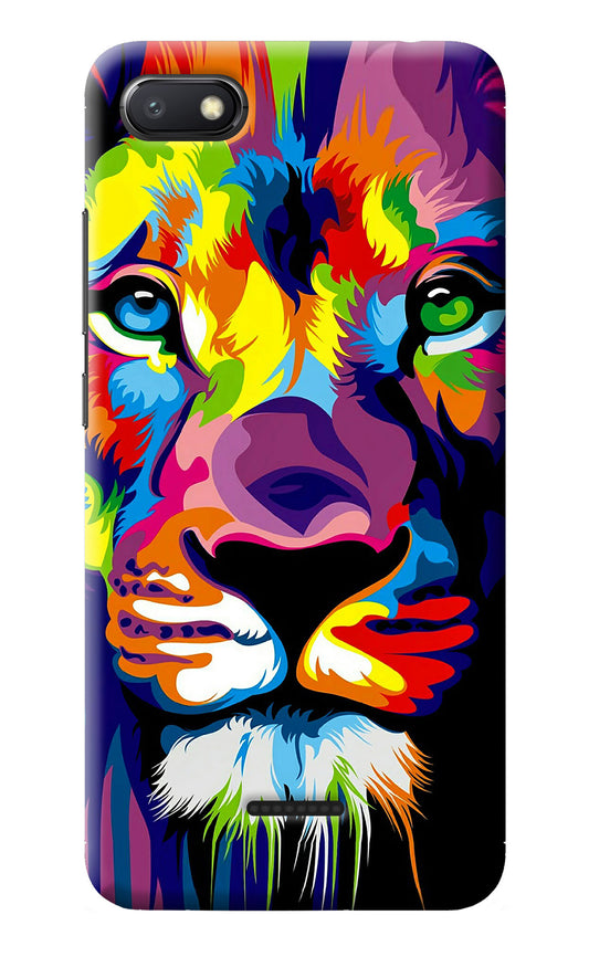 Lion Redmi 6A Back Cover