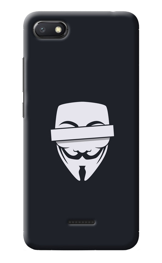 Anonymous Face Redmi 6A Back Cover