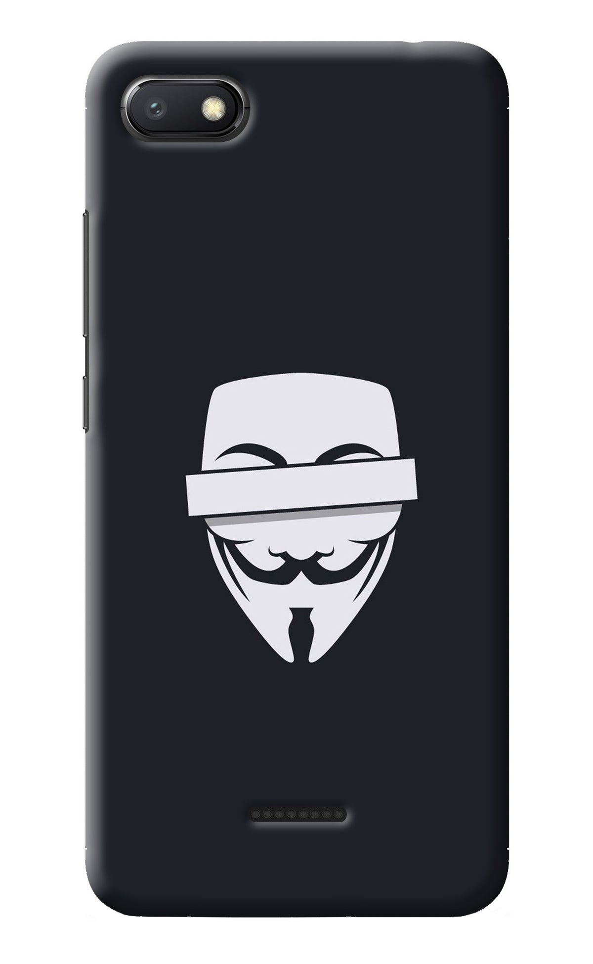 Anonymous Face Redmi 6A Back Cover