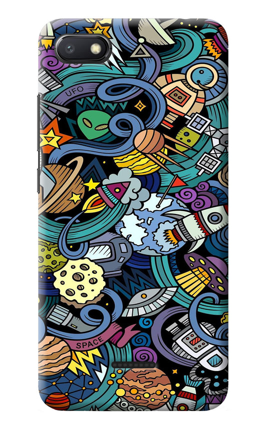 Space Abstract Redmi 6A Back Cover