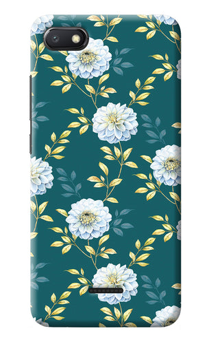 Flowers Redmi 6A Back Cover