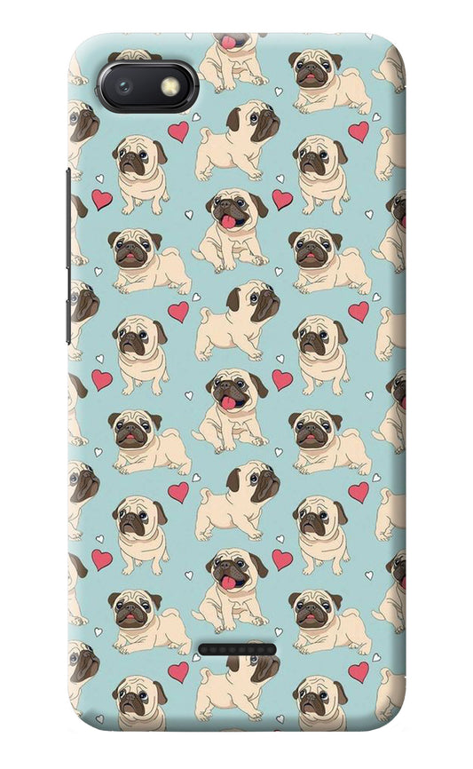 Pug Dog Redmi 6A Back Cover